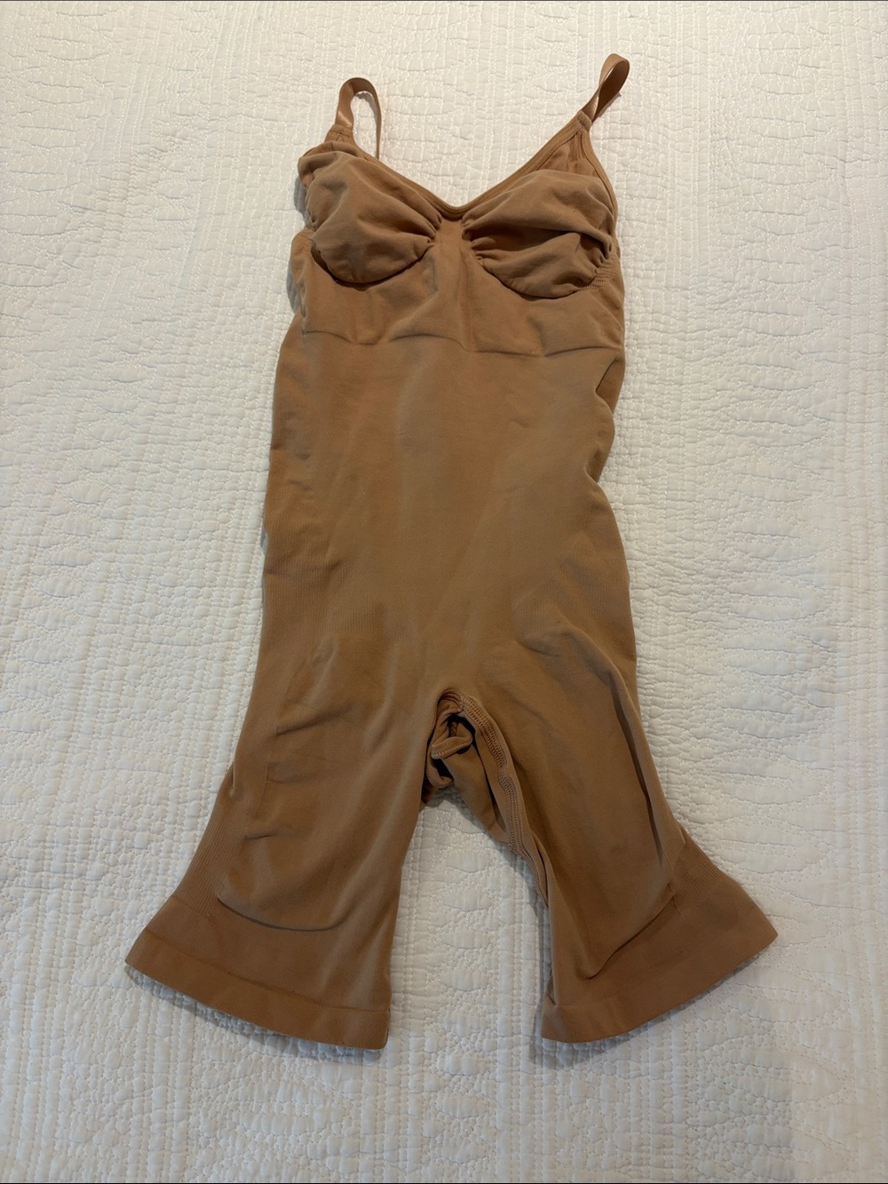 SKIMS Nude/Tan Adjustable-Strap Bodysuit